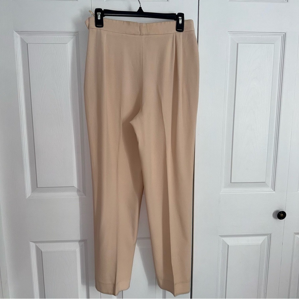 Hermes Vintage Women's Cream Dress Pants Wool Quiet Luxury Old Money - Picture 2 of 16